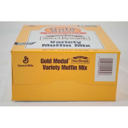 GOLD MEDAL Baking Mixes Low Fat Sweet Rewards Variety Muffin Mix 4.5lbs, PK6 16000-11560